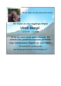 Nachruf für Uli Georgii - bitte ins Bild klicken!
